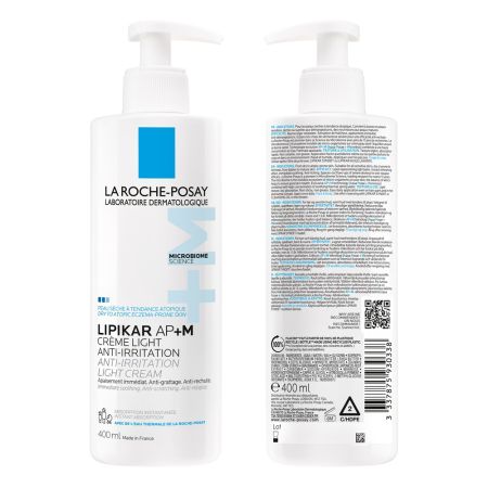 Crema triplu reparatoare cu textura lejera Lipikar Light AP+M, 400 ml, La Roche-Posay 685572