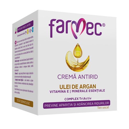 Crema anitrid cu ulei de argan, 50 ml, Farmec 606982