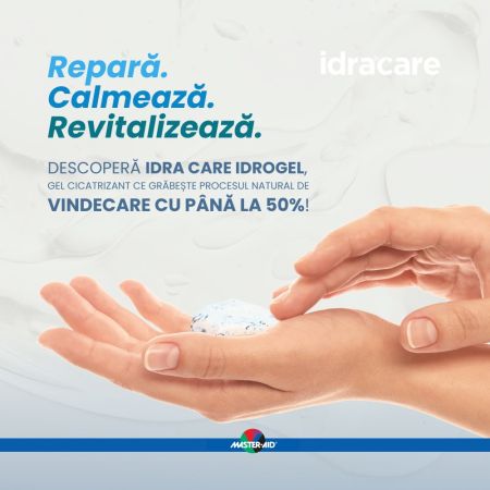 Idra Care Idrogel Master-Aid, gel cicatrizant cu acid hialuronic, 50 ml, Pietrasanta Pharma 659043