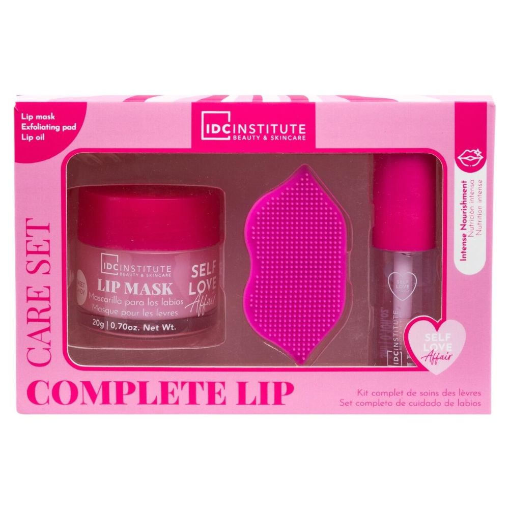Set Pad din silicon pentru buze + Ulei pentru buze 2,3 g + Masca pentru buze 20 g, Idc Institute