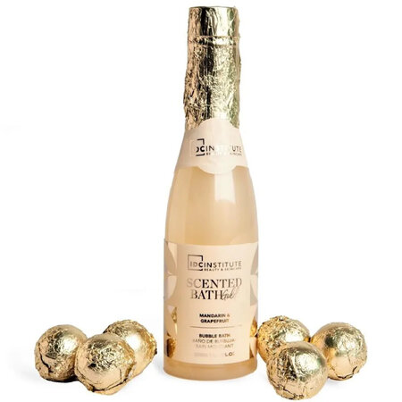 Set cutie sampanie Scented Bath Gold, 7 bucati, IDC Institute 685738