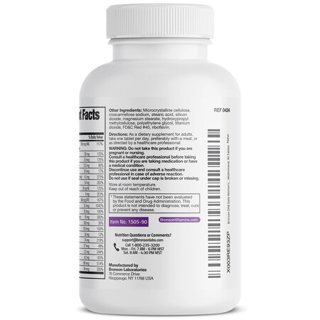 Multivitamine pentru femei peste 50 de ani Women’s 50+ Complete Once-Daily Multi, 90 tablete, Bronson Laboratories 685802