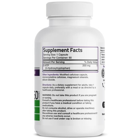 5-HTP, 200 mg, 60 tablete, Bronson Laboratories 685805