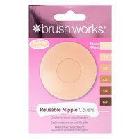 Plasturi autocolanti pentru sani din silicon 2.0 Latte, 1 pereche, Brushworks