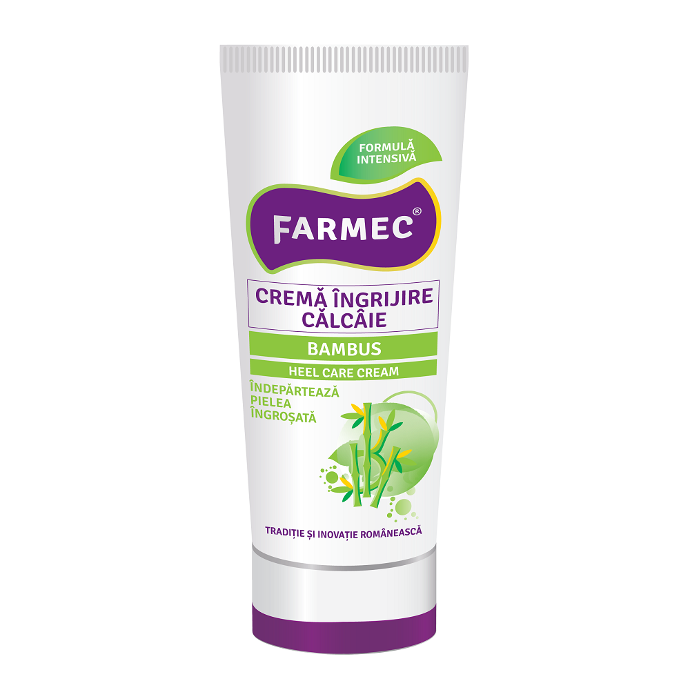 Crema ingrijire calcaie cu bambus, 100 ml, Farmec