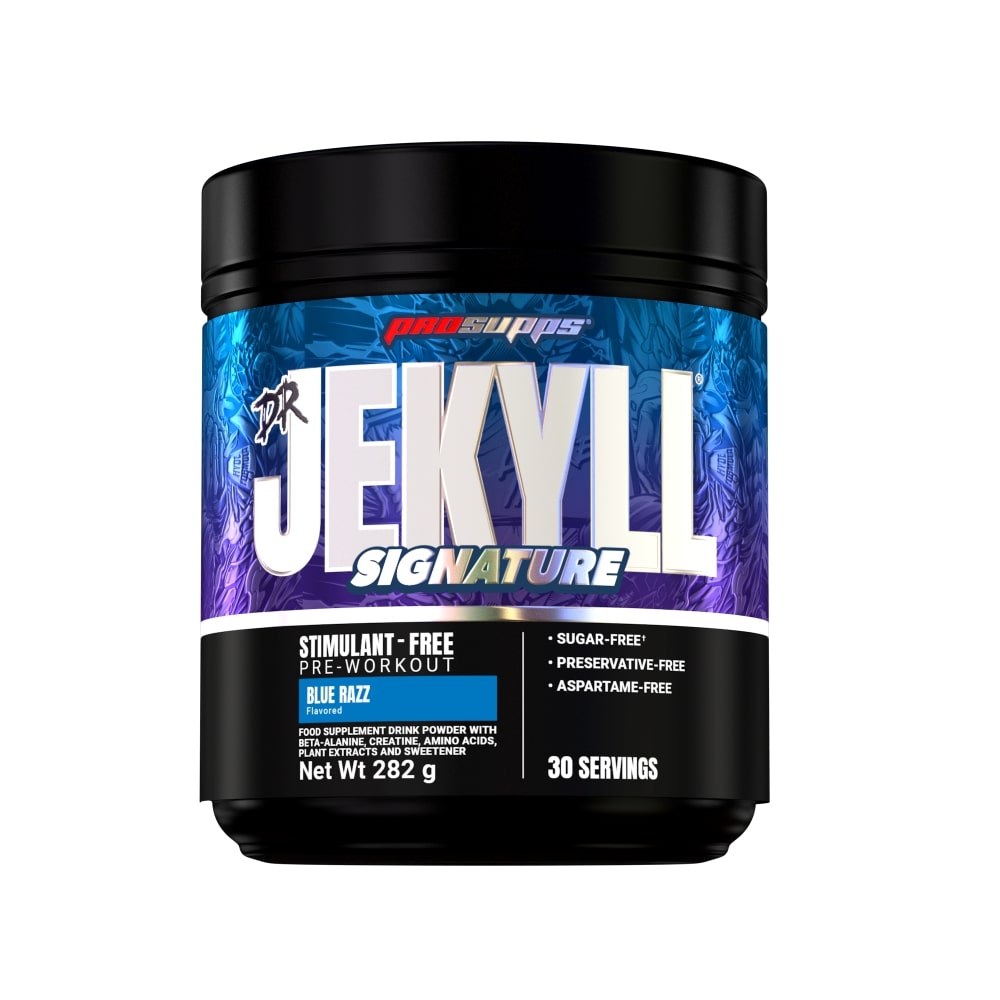 Pre workout fara cofeina Blue Razz Dr Jekyll Signature, 282 g, Prosupps