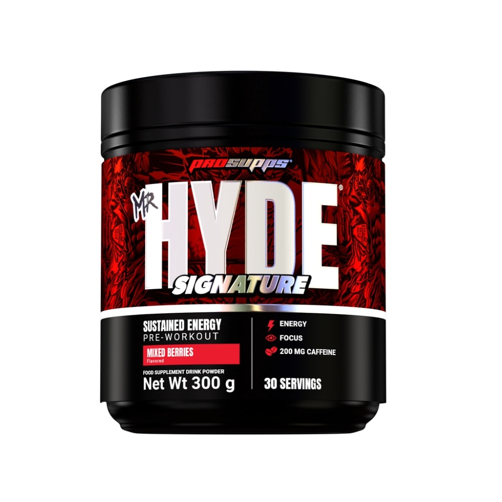 Pre workout cu cofeina Mixed Berry Mr Hyde Signature, 300 g, Prosupps