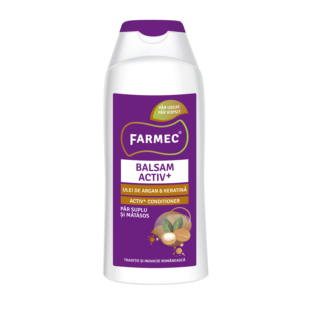 Balsam activ cu ulei de argan si keratina, 200 ml, Farmec