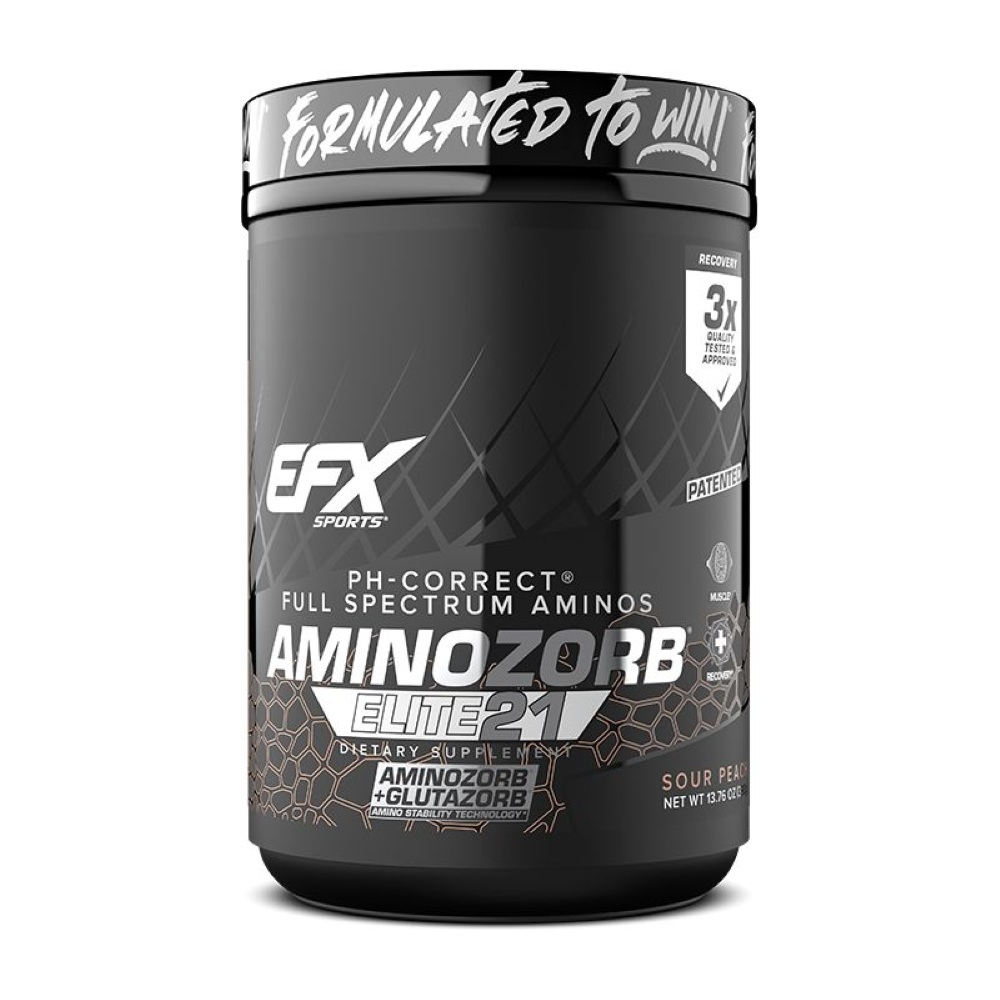 Pudra cu aminoacizi FSA Sour Peach AminoZorb, 390 g, Efx Sports