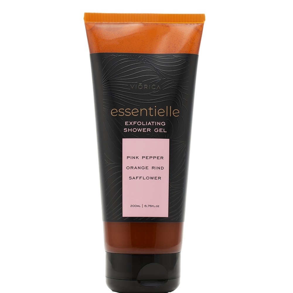 Gel de dus exfoliant Essentielle, 200 ml, Viorica
