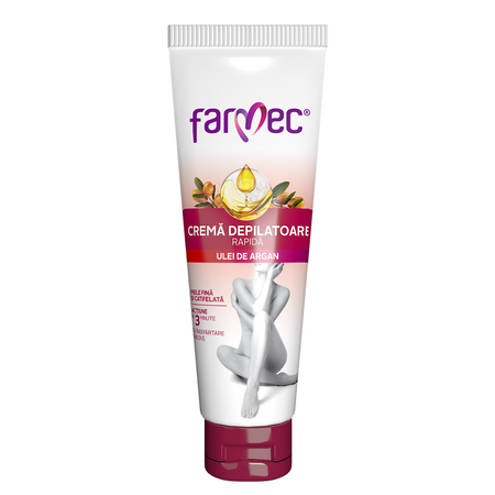 Crema depilatoare rapida cu ulei de argan, 150 ml, Farmec