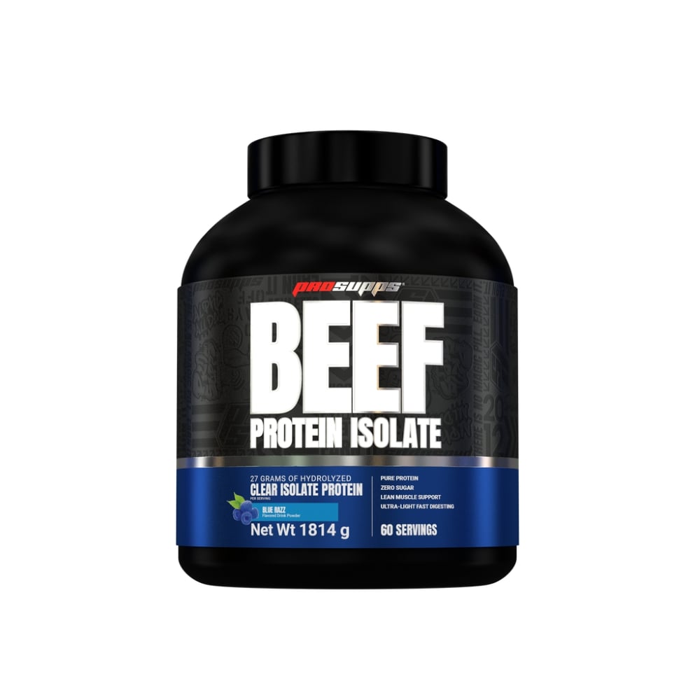 Proteina din carne de vita Blue Razz, 1814 g, Prosupps
