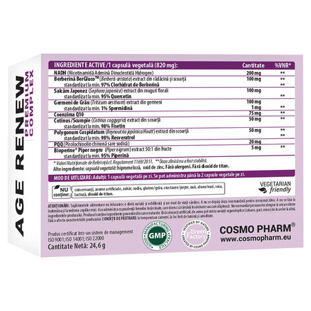 Age Renew Premium Complex, 30 capsule, Cosmo Pharm 699587