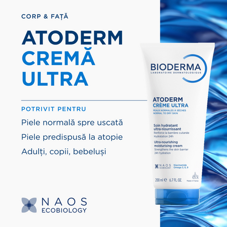 Crema pentru fata si corp Atoderm Ultra, 200 ml, derma 751516