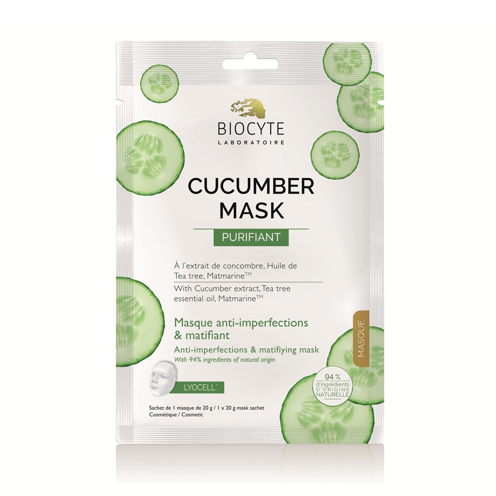 Masca purificatoare cu castravete, 1 bucata, Biocyte
