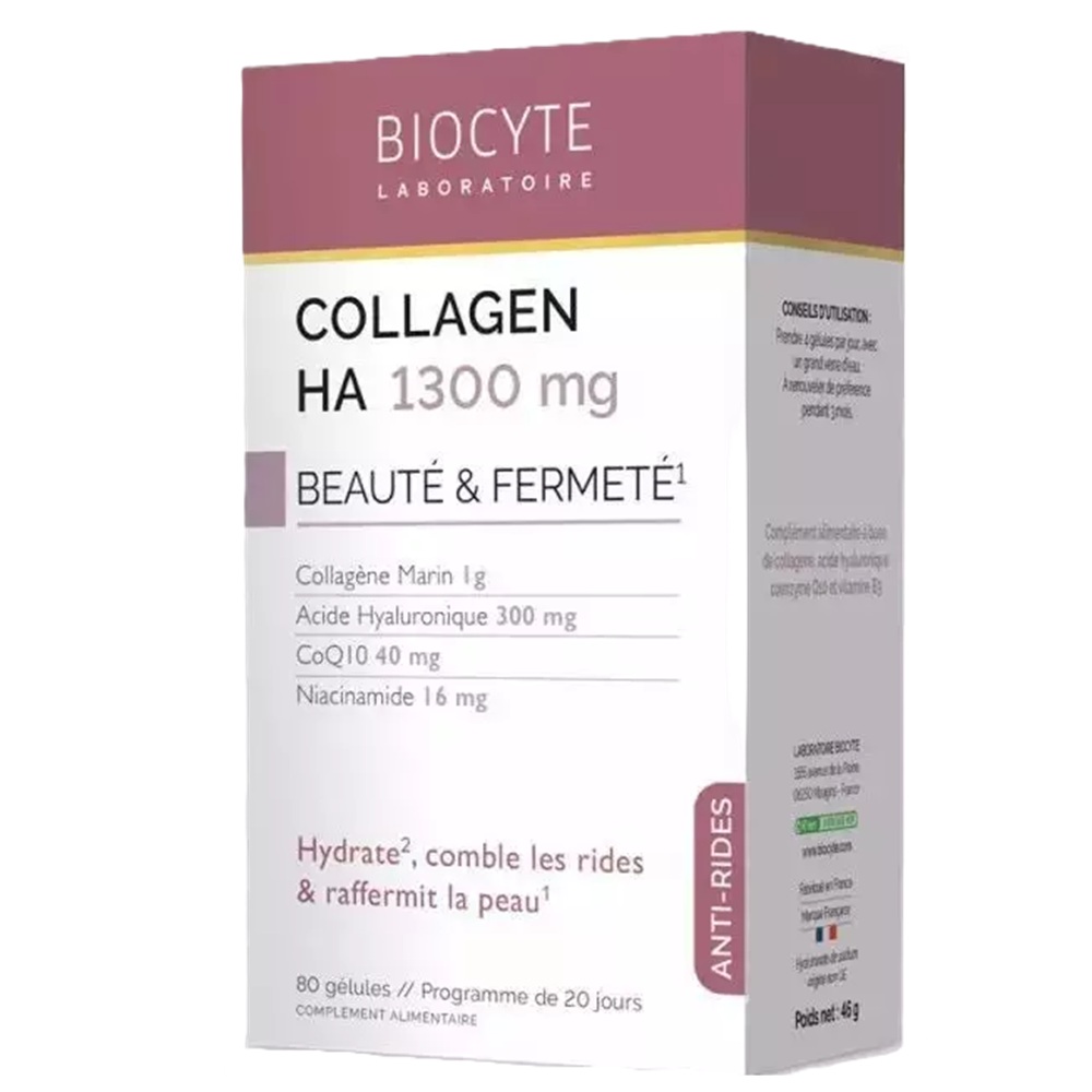Collagen HA, 1300 mg, 80 capsule, Laboratoire Biocyte