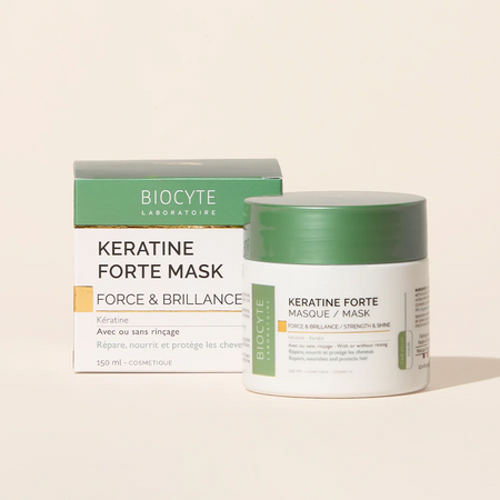 Masca cu acid hialuronic pentru par deteriorat Keratine Forte, 200 ml, Biocyte 689917