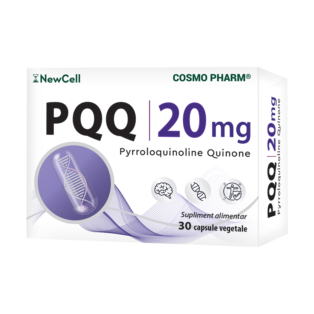 PQQ, 20 mg, 30 capsule vegetale, Cosmo Pharm