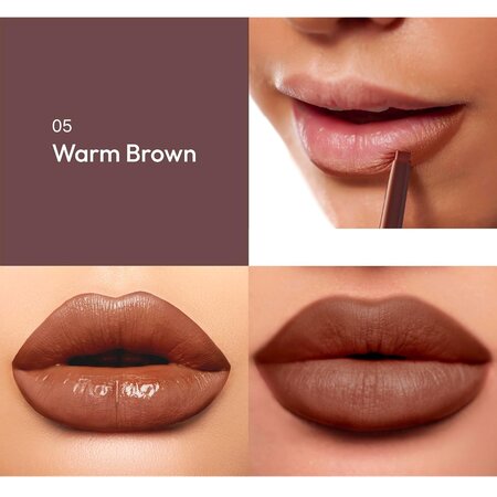 Creion de buze Plumping Liner Warm Brown, 0.16 g, Ruby Kisses 686744