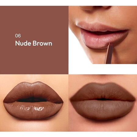 Creion de buze Plumping Liner Nude Brown, 0.16 g, Ruby Kisses 686750