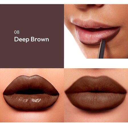 Creion de buze Plumping Liner Deep Brown, 0.16 g, Ruby Kisses 686759