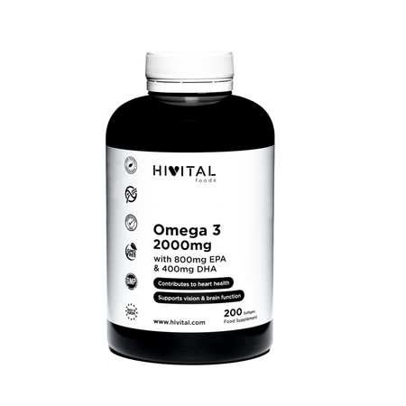Omega 3, 2000 mg, 200 capsule, Hivital