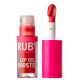 Luciu de buze cu acid hialuronic si peptide Lip Oil Booster Rosewood, 2.4 ml, Ruby Kisses 686841
