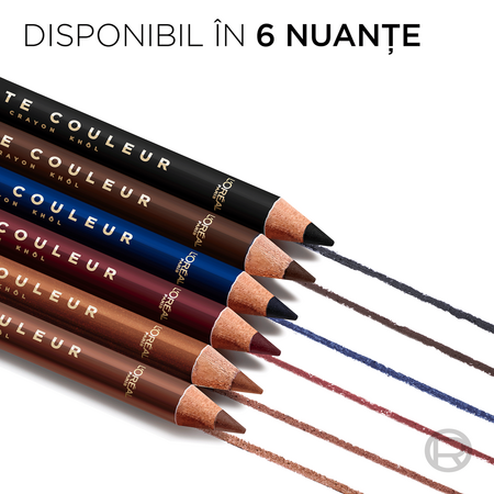 Creion khol pentru ochi Nuanta 180 Copper Tulle Haute Couleur, 1.2 g, Loreal 686866