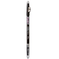 Creion pentru sprancene Go Brow Black Brown, 1.25 g, Ruby Kisses