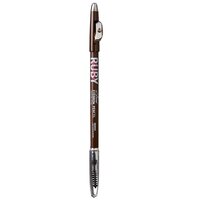 Creion pentru sprancene Go Brow Medium Brown, 1.25 g, Ruby Kisses