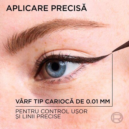 Tus lichid pentru ochi rezistent la transfer Nuanta 20 Brun Leather Haute Precision, 1 ml, Loreal 686915