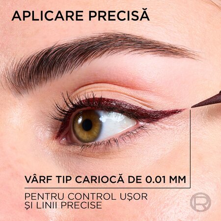 Tus lichid pentru ochi rezistent la transfer Nuanta 50 Bordeaux Cashmere Haute Precision, 1 ml, Loreal 686941