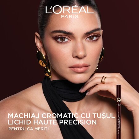 Tus lichid pentru ochi rezistent la transfer Nuanta 50 Bordeaux Cashmere Haute Precision, 1 ml, Loreal 686937