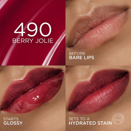 Luciu de buze hidratant Nuanta 490 Berry Jolie Hyaluron Tint, 5 ml, Loreal 686986