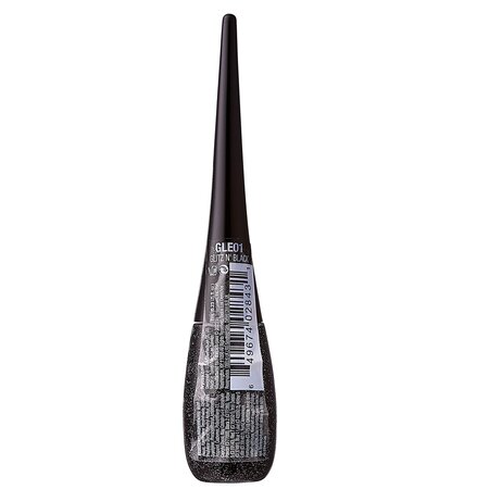 Tus lichid cu sclipici Glitter Eyeliner Black, 7 ml, Ruby Kisses 687028