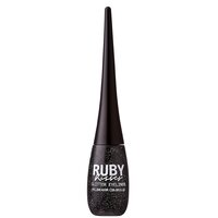 Tus lichid cu sclipici Glitter Eyeliner Black, 7 ml, Ruby Kisses
