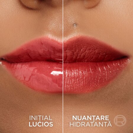 Luciu de buze hidratant Nuanta 640 Tea Time Hyaluron Tint, 5 ml, Loreal 687048