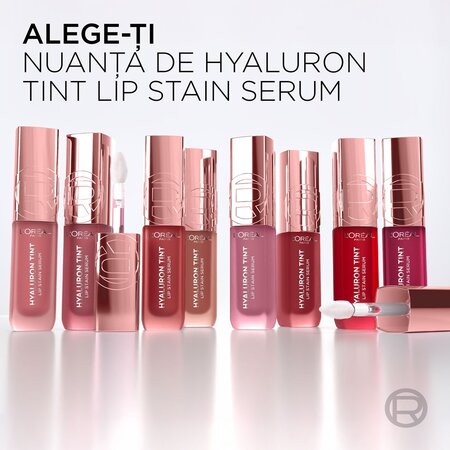 Luciu de buze hidratant Nuanta 640 Tea Time Hyaluron Tint, 5 ml, Loreal 687053