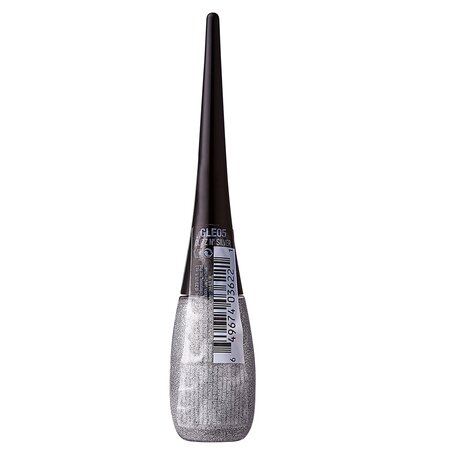 Tus lichid cu sclipici Glitter Eyeliner Silver, 7 ml, Ruby Kisses 687036