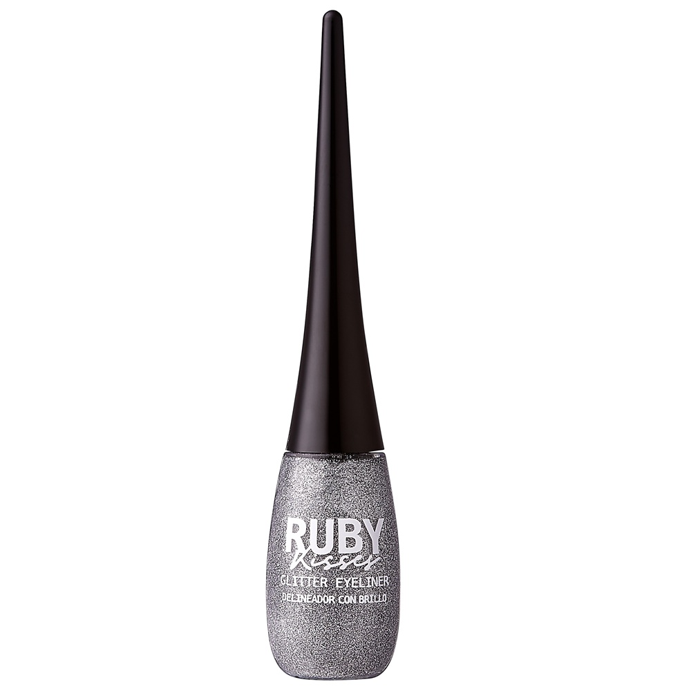 Tus lichid cu sclipici Glitter Eyeliner Silver, 7 ml, Ruby Kisses