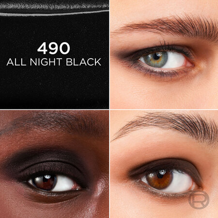 Fard de pleoape cremos Nuanta 490 All Night Black Le Shadow Stick Smokey, 1.4 g, Loreal 687262