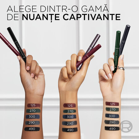Fard de pleoape cremos Nuanta 300 Cosmic Bleu Le Shadow Stick Smokey, 1.4 g, Loreal 687249