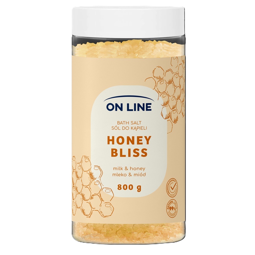 Sare de baie cu lapte si miere Honey Bliss, 800 g, On Line
