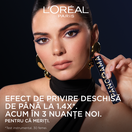 Mascara pentru volum Nuanta Bleu Suede Panorama Chromatic by Volume Million Lashes, 9.9 ml, Loreal 687331