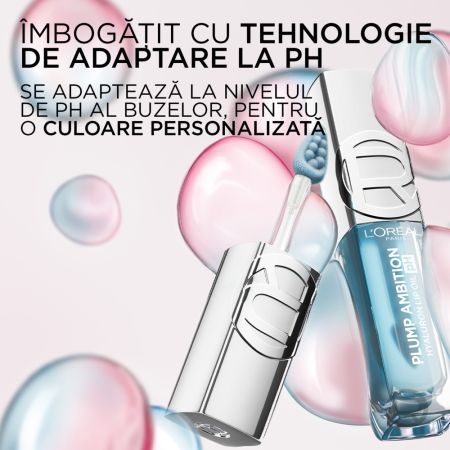 Ulei pentru buze cu efect de volum Nuanta 116 Berry Noir Plump Ambition pH, 5 ml, Loreal 687381