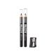 Creion pentru ochi si sprancene Go Brow Duo Black, 2x0.62 g, Ruby Kisses 687394