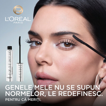 Mascara pentru alungire si curbare Nuanta Black Telescopic Extensionist, 9.9 ml, Loreal 687398