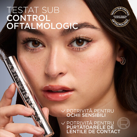 Mascara pentru alungire si curbare Nuanta Black Telescopic Extensionist, 9.9 ml, Loreal 687405