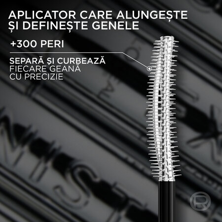 Mascara pentru alungire si curbare Nuanta Black Telescopic Extensionist, 9.9 ml, Loreal 687403