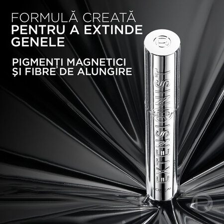 Mascara pentru alungire si curbare Nuanta Black Telescopic Extensionist, 9.9 ml, Loreal 687400